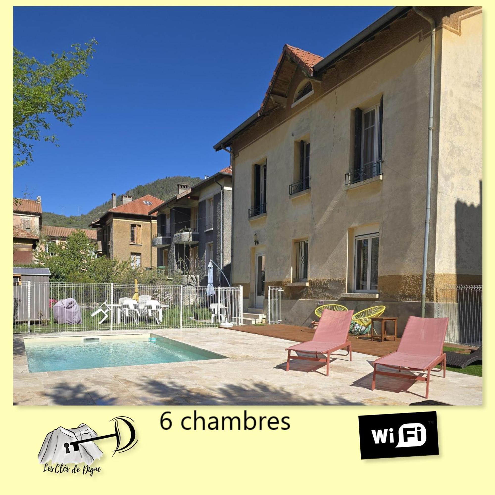 Tres Bel Appartement Avec Piscine Динь-ле-Бен Экстерьер фото